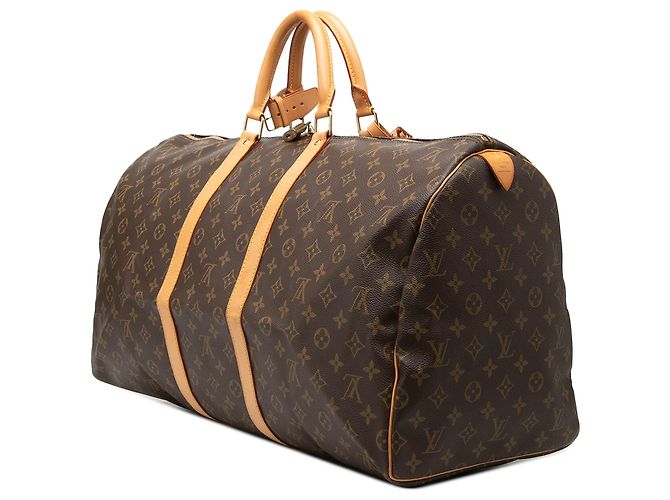 Borsa da viaggio Louis Vuitton Monogram Keepall 55 marrone - vista 2