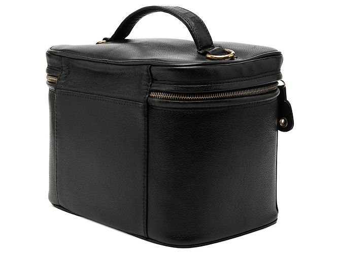 Vanity Beauty case Chanel CC Caviar nero - vista 2