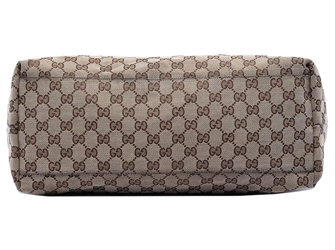 Tote Gucci GG Canvas Web beige - vista 3