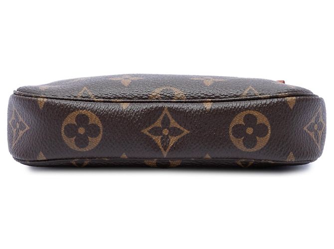 Borsa Louis Vuitton Monogram Mini Pochette Accessoires marrone - vista 3