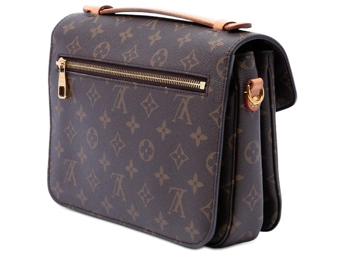 Borsa Louis Vuitton Monogram Pochette Metis marrone - vista 2