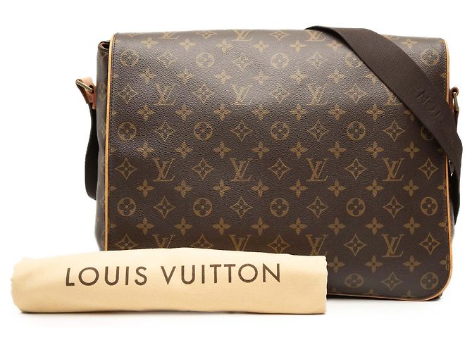 Borsa a tracolla Louis Vuitton Monogram Abbesses marrone - vista 8