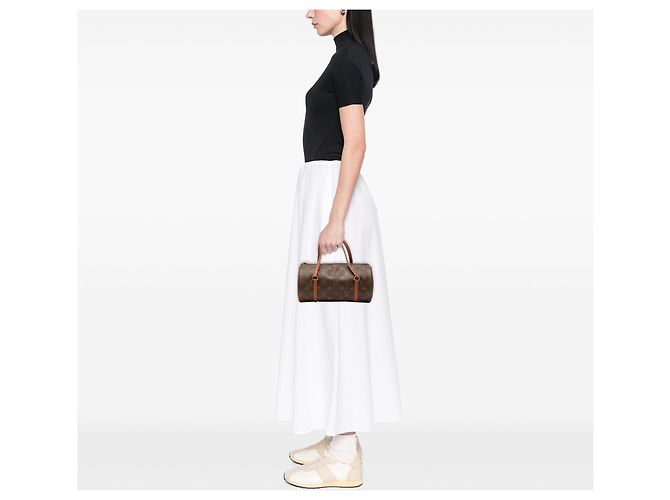 Borsa Louis Vuitton Monogram Papillon 26 marrone - vista 7
