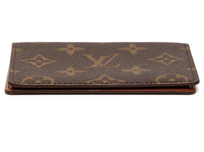 Tarjetero Monogram marrón Louis Vuitton Castaño - vista 3