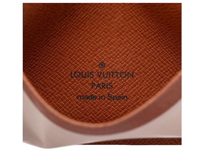 Tarjetero Monogram marrón Louis Vuitton Castaño - vista 4