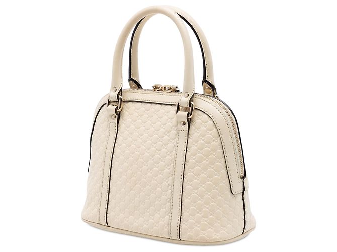 Borsa Gucci Mini Microguccissima Dome bianca Bianco - vista 2