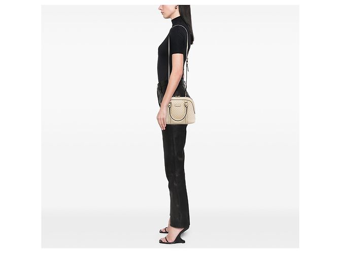 Borsa Gucci Mini Microguccissima Dome bianca Bianco - vista 7
