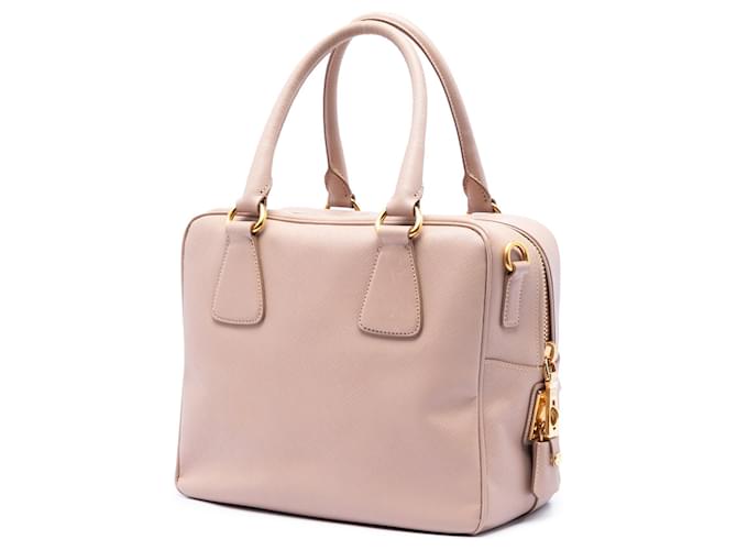 Borsa Bauletto Prada Small Saffiano Square Rosa - vista 2