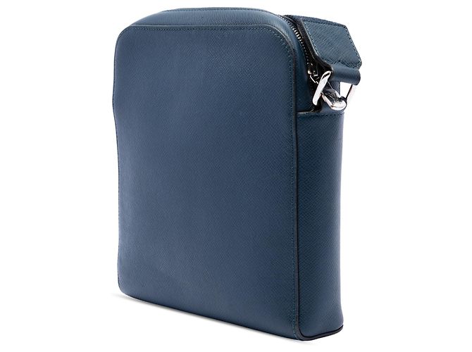 Borsa a tracolla Louis Vuitton Taiga Anton blu - vista 2
