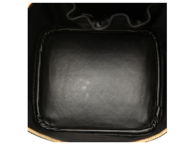 Vanity Beauty case in agnello Chanel CC nero - vista 4