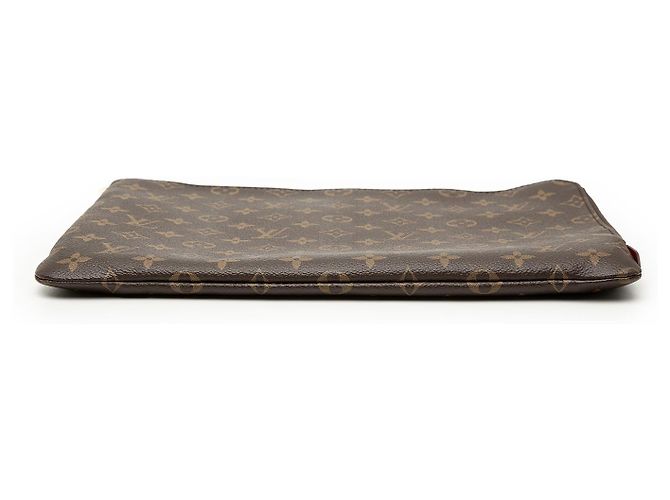 Clutch Louis Vuitton Monogram Etui Voyage MM Marrone - vista 3