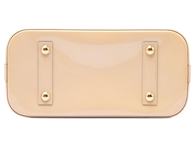 Borsa Louis Vuitton Monogram Vernis Alma PM Beige - vista 3