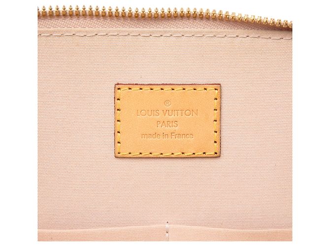 Borsa Louis Vuitton Monogram Vernis Alma PM Beige - vista 5