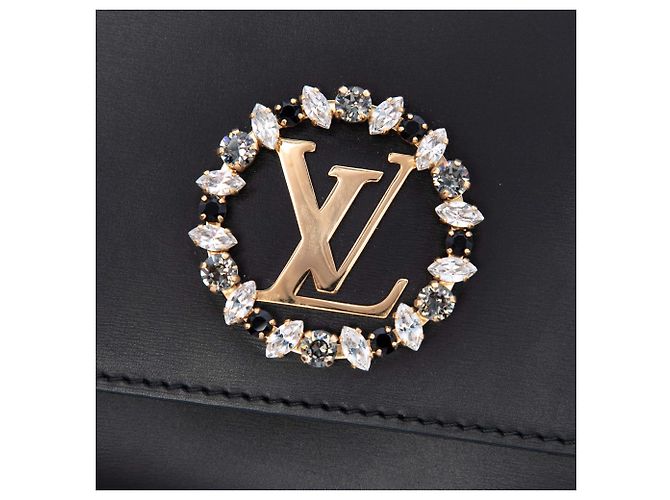 Clutch Crystal Louise nera Louis Vuitton Nero - vista 5