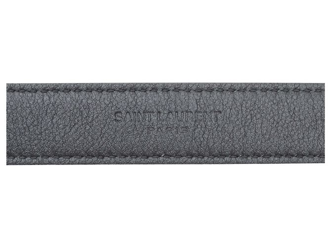 Schmaler Ledergürtel in Beige Saint Laurent - Ansicht 4