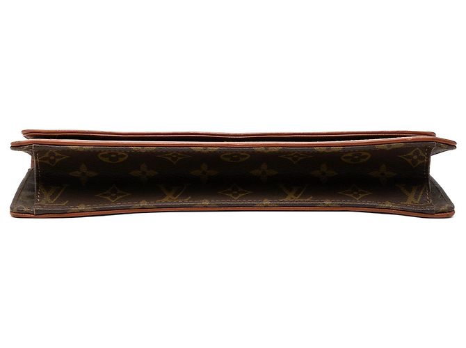 Clutch Louis Vuitton Monogram Pochette Dame GM marrone - vista 3