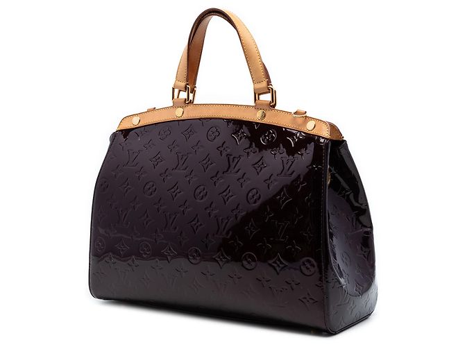 Borsa Louis Vuitton Monogram Vernis Brea GM viola Porpora - vista 2