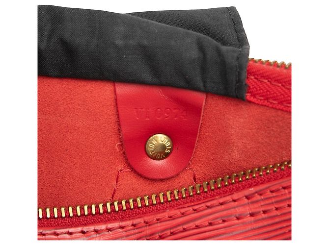 Borsa Boston Louis Vuitton Epi Speedy 30 rossa Rosso - vista 5