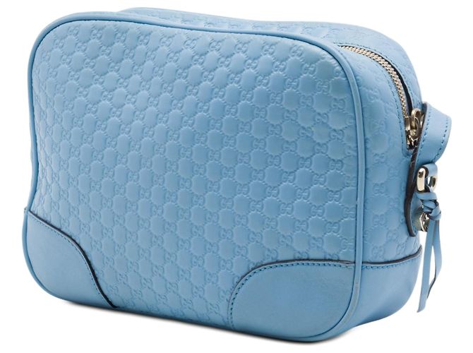 Borsa a tracolla blu Gucci Microguccissima Bree - vista 2