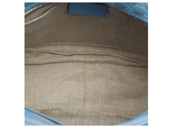 Borsa a tracolla blu Gucci Microguccissima Bree - vista 4