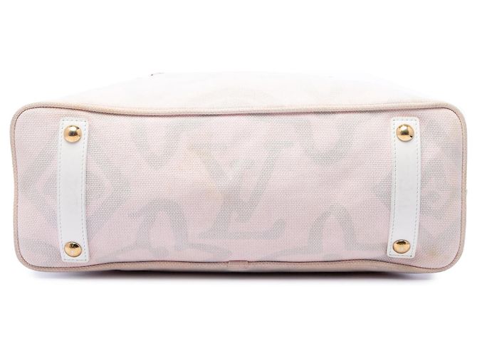 Borsa tote rosa Louis Vuitton Monogram Tahitienne Cabas PM - vista 3