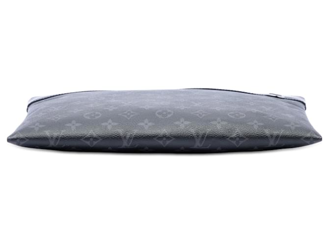 Clutch Louis Vuitton Monogram Eclipse Discovery GM nera Nero - vista 3