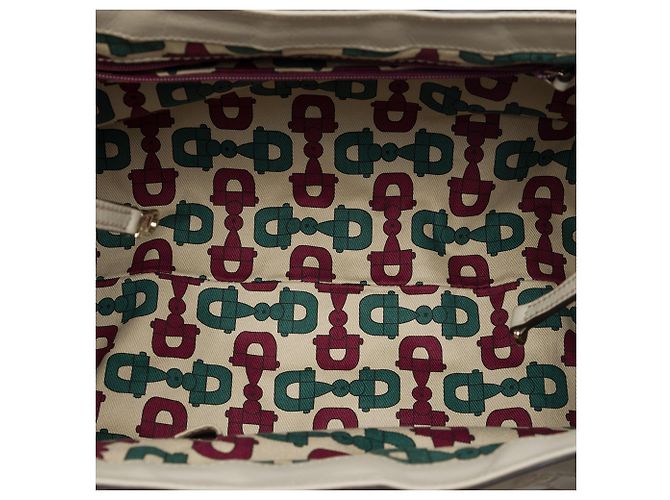 Borsa a tracolla Gucci Guccissima Abbey D Ring bianca Bianco - vista 4