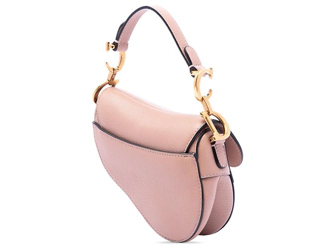 Saddle Borsa a tracolla Dior Micro in pelle di capra marrone - vista 2