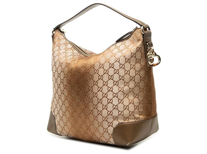 Borsa a tracolla Gucci GG Lurex Heart Bit marrone - vista 2