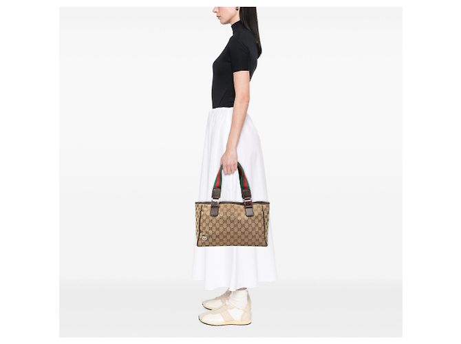 Tote GG Canvas Web Pop beige Gucci - vista 7