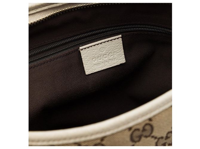 Borsa a tracolla Gucci GG Canvas Web Princy beige - vista 5