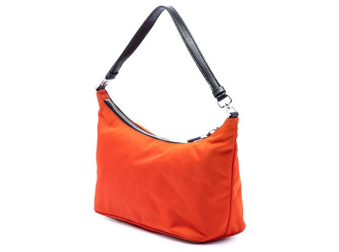 Borsa a tracolla Prada Tessuto Sirio Arancione - vista 2