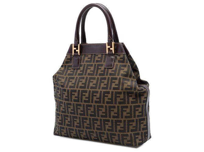Tote in tela Zucca marrone Fendi - vista 2