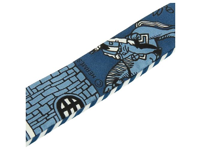 Seidentuch Twilly Blue Hermès Doll Candy Blau - Ansicht 6