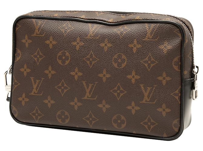 Clutch Louis Vuitton Monogram Macassar Kasai marrone - vista 2