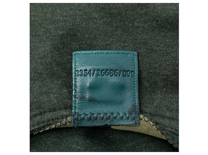 Borsa a tracolla in cotone verde Fendi - vista 6