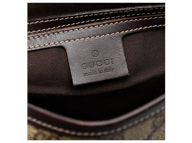 Borsa a tracolla Gucci GG Supreme beige - vista 5