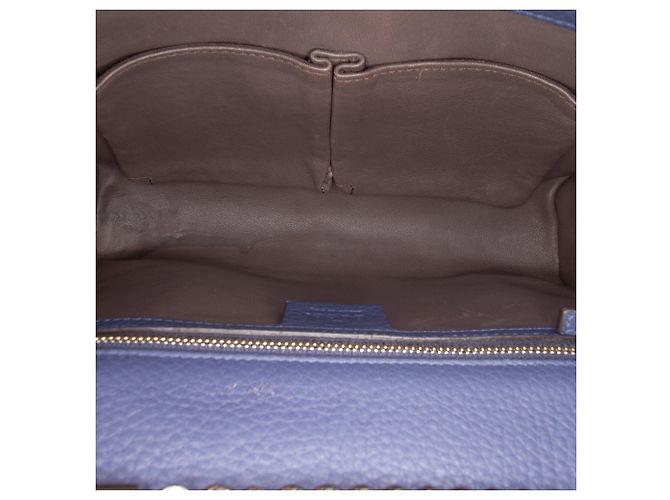 Bolso bandolera Gucci Medium Leather Miss Bamboo azul - vista 4