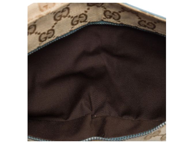 Gucci GG Canvas Web Gürteltasche mit Doppelbrust beige - Ansicht 4
