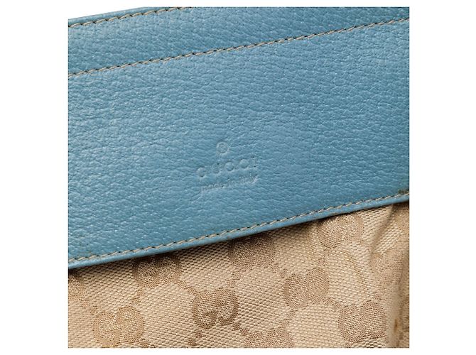 Gucci GG Canvas Web Gürteltasche mit Doppelbrust beige - Ansicht 5