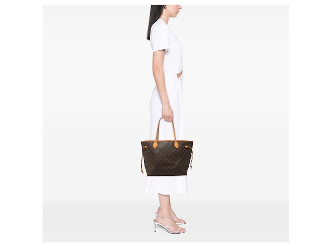 Borsa Tote Louis Vuitton Monogram Neverfull MM marrone - vista 6