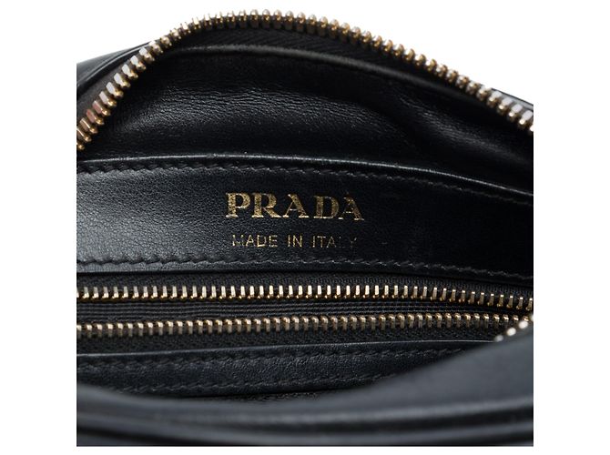 Borsa Camera Prada City in pelle di vitello nera con borchie Nero - vista 5
