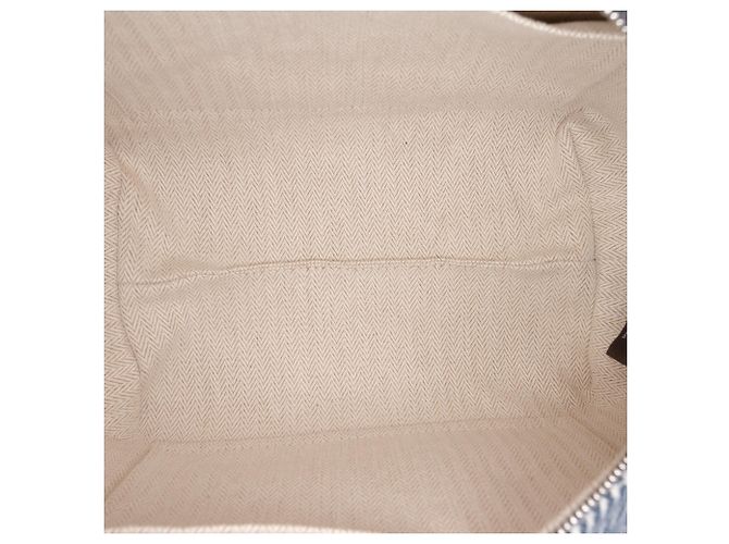 Borsa Vanity Hermès Small Wool Bride A Brac Natte Case in lana blu - vista 4