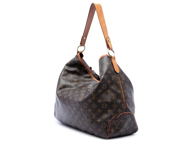 Borsa Hobo Louis Vuitton Monogram Delightful GM Marrone - vista 2