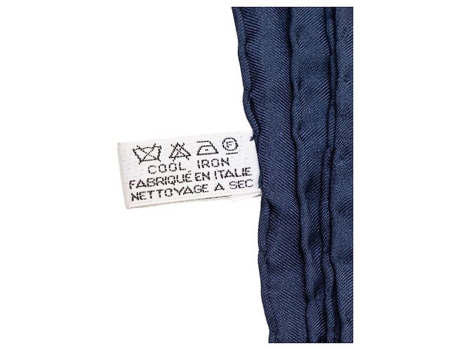 Sciarpa in seta blu Chanel Golden Rope Tassel Grape - vista 3