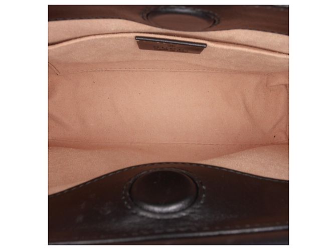 Borsa Gucci Mini Nappa Bamboo Web Nymphaea nera Nero - vista 4