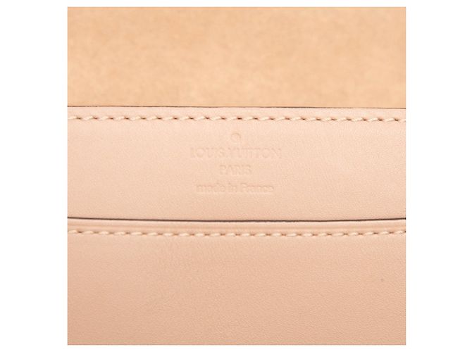 Borsa a tracolla Louis Vuitton Louise Chain GM Tan Cammello - vista 5
