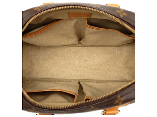 Sac à main Louis Vuitton Monogram Trouville marron - vue 4