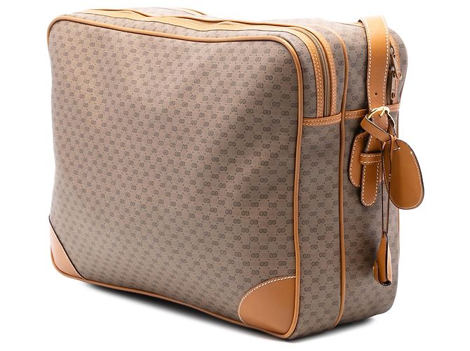 Borsa a tracolla Gucci Micro GG Supreme beige - vista 2
