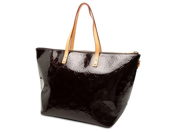 Borsa Tote Louis Vuitton Monogram Vernis Bellevue GM Viola Porpora - vista 2
